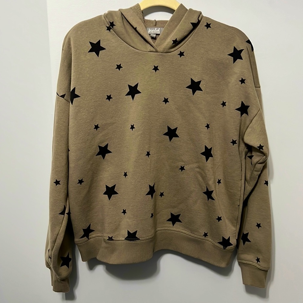 MARLED | Olive Green Star Hoodie